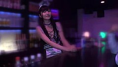 Moa-chan sucks cock in concafe, cum on face