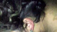 White Girl Gives Sloppy Head with Detailed Tongue Action