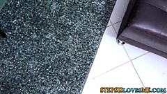 Teen stepsis with small tits sucks dick hard in high definition