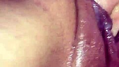 close up insertions in big pussy