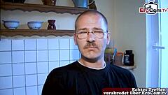 Sex with stranger at real German girl next door casting