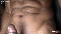 Black cock cums inside wife's ass in the tub