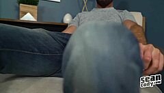 hector sucks hunk's cock in gay fantasy movie