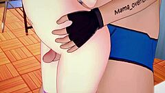 hermanastra in nurse outfit teases with pink socks and feet for fun