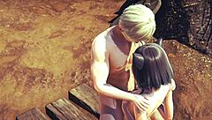 I watched this hentai uncensored 3d where kitty gets a boobjob and fucked with creampie in japanese asian manga anime game porn