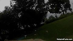 natasha nice and alison tyler have lesbian fun behind the scenes, with oral and ass play