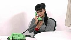 Secretary Gets Anal Creampie in Office After Work