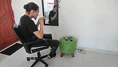 Hot Stepsister Gets Aroused During Vaginal Waxing - I End Up Giving Oral on Her Stunning Vagina