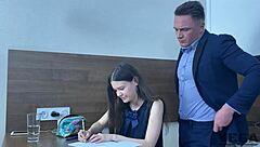 Stepsister caught with dildo lets me cum in her tight ass