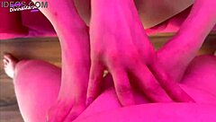 Anal intenso y creampie a divinamaruuu con tetas falsas