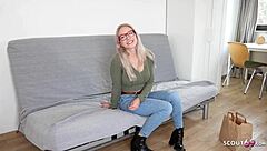 Fit Blonde Vivi Vallentine Gets Picked Up And Fucked Hard In Public Casting Session!