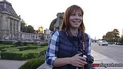 Anally fucked maid plowed on all fours