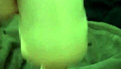 Solo wank with fleshlight leads to internal cumshot!