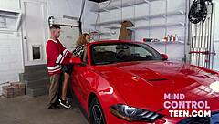 Blonde Teen Allie Addison Tries Free Use With Curly Hair