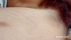 Redhead girls with hairy pussies tease their clits and use toys in solo masturbation montage