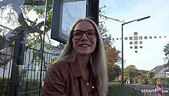 Fit Blonde Vivi Vallentine Gets Picked Up And Fucked Hard In Public Casting Session!