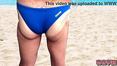 guy jerks off in swimsuit at secret school