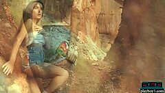 perfect all natural milf gloria sol feels free undressing outdoors in the mountains