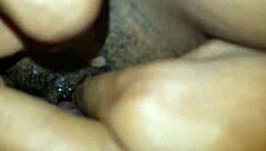 I feel intense pleasure rubbing my hard clit on her creamy hole