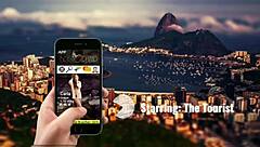 hot body brazilian slut interviewed, sucks and rides cock