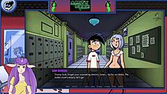 Danny phantom fucks teacher in college game