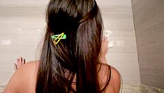 Cute Brunette Teen Maid's Exciting Cash Deal To Reveal Tight Body