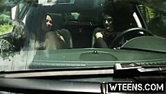 Lovely blonde teen 18+ experiences rough deepthroat gagging and choking during sex