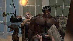 All muscled old negro bull flashes huge dick on facetime, white girls come running