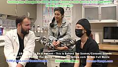 Doctor Tampa gives Jasmine Rose a required gyno exam for university entrance