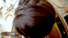 嘿，Melany Furie在疯狂厨房群交，所有洞都被猛干！