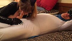 Cock sucking catgranny blows Batman hard