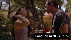 Familybangs Com ⭐ Tender Girl And Her Cousin Having Passional Sex In Public Abbie Maley Pierce Paris