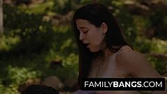 Familybangs Com ⭐ Tender Girl And Her Cousin Having Passional Sex In Public Abbie Maley Pierce Paris