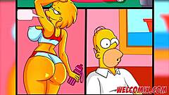 Best Butt Scenes From Simptoons Simpsons Porn Featuring Big Asses.