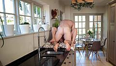 Sloppy Blowjob And Leg Shaking Orgasm With My Pregnant Wife Featuring Big Tits And Ass