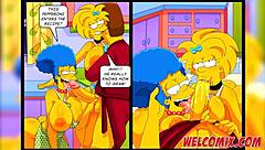 Best Butt Scenes From Simptoons Simpsons Porn Featuring Big Asses.