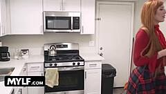 smoking hot redhead milf wife meets a random handyman