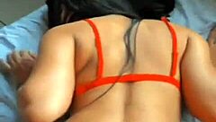 Hottie In Red Lingerie Giving Hot