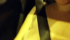 Brazilian Brunette Shows Big Tits In São Paulo Traffic