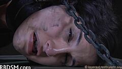 boxed up cutie gets rough sucking and sloppy oral sex