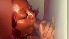 Black stripper says, 'Can I handle two big black cocks in ATL gloryhole?'