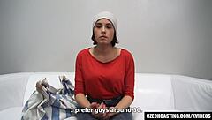 Sexy Student with Big Tits Rides in Casting Session