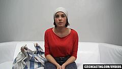 Sexy Student with Big Tits Rides in Casting Session