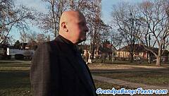 Euro Teen 18+ Seducing Old Man’s Cock in Classy Doggystyle Action