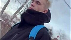 Twinks choke on big dick stepdad's anal creampie