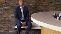 hunk in costume gets fucked at ceo's office