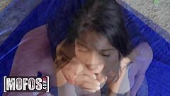 jordi meets naughty amy amor for her first creampie experience