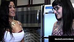 cambodian cougar maxine x fucks step daughter camille black