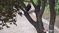 brads girlfriend loves public blowjobs and proves it with doggystyle and cowgirl