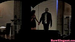 Elegant Beauty Receives Intense Assfucking from Boyfriend with Oral and Handjob Teasing